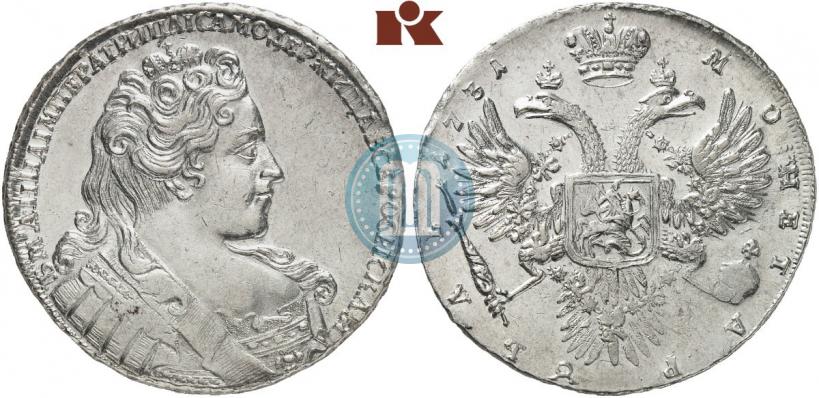 Фото 1 рубль 1731 года  