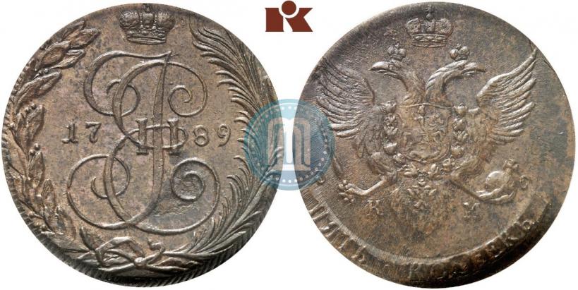Picture 5 kopecks 1789 year КМ 