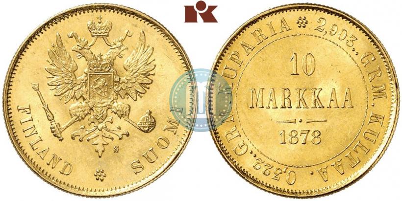 Picture 10 markkaa 1878 year S 