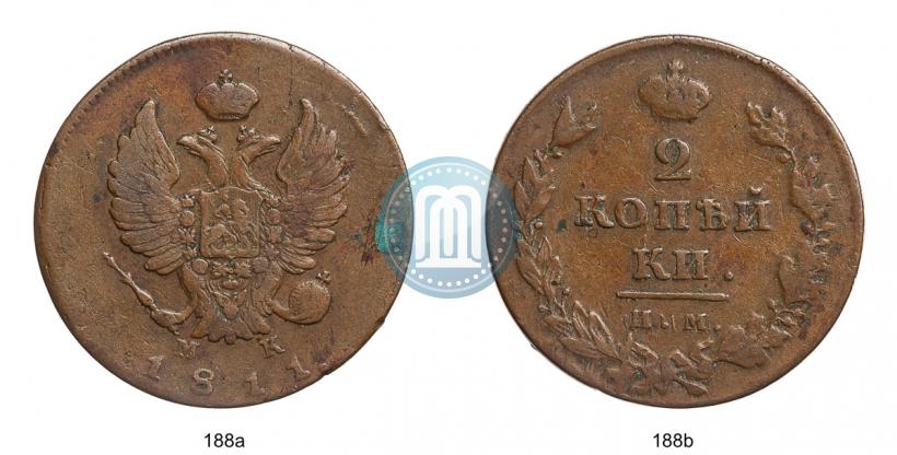 Picture 2 kopecks 1811 year ИМ-МК 