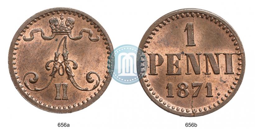 Picture 1 penni 1871 year  