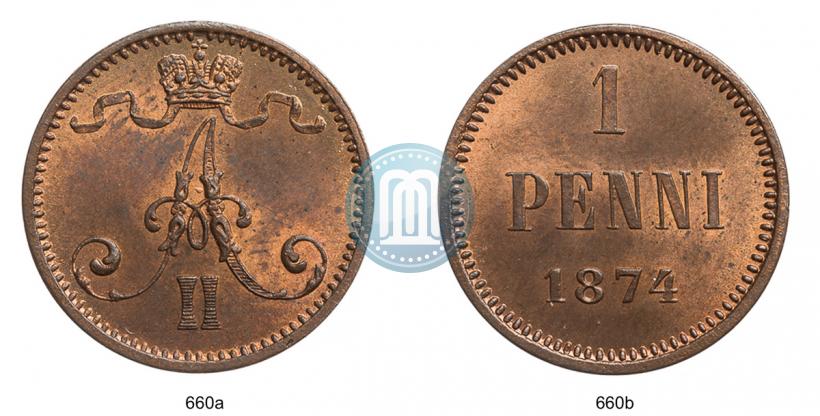 Picture 1 penni 1874 year  