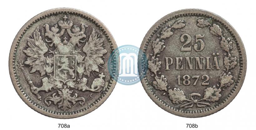 Фото 25 пенни 1872 года S 