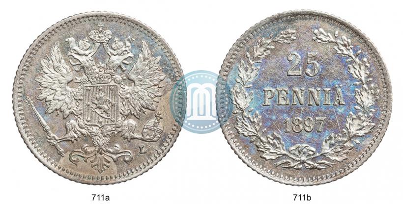 Picture 25 pennia 1897 year L 