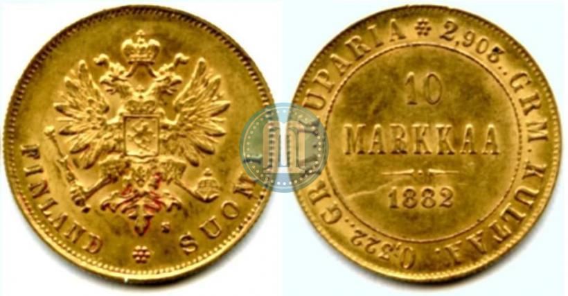 Picture 10 markkaa 1882 year S 
