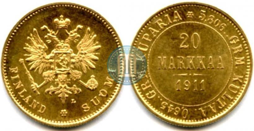 Picture 20 markkaa 1911 year L 