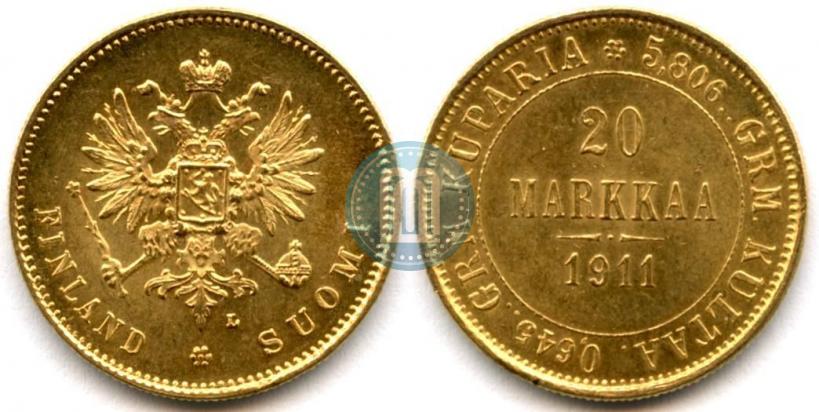 Picture 20 markkaa 1911 year L 