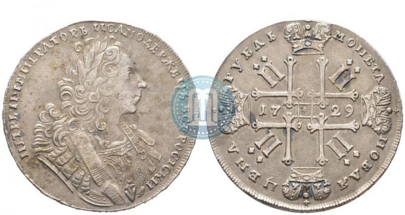 Фото 1 рубль 1729 года  "Тип 1729"