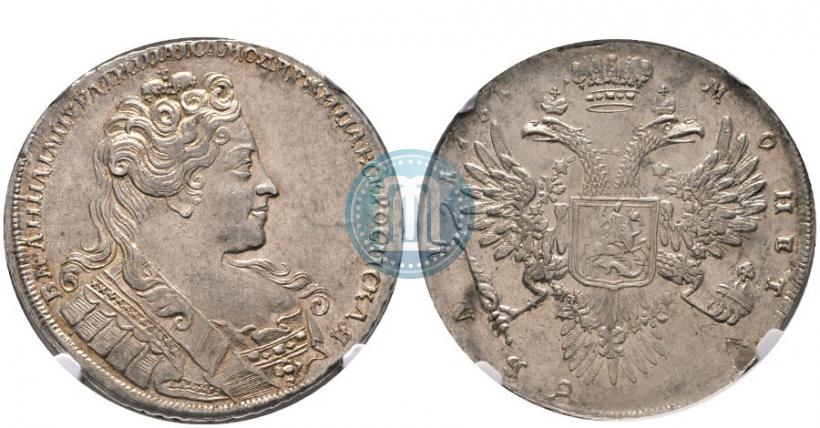 Picture 1 rouble 1731 year  