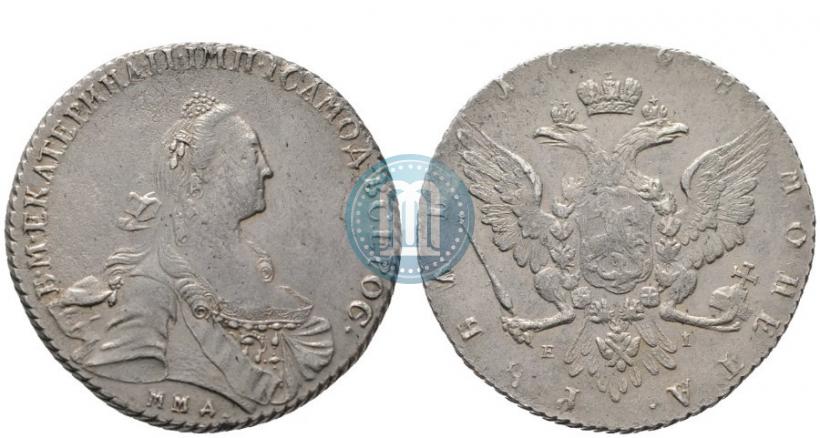 Фото 1 рубль 1768 года ММД-EI 