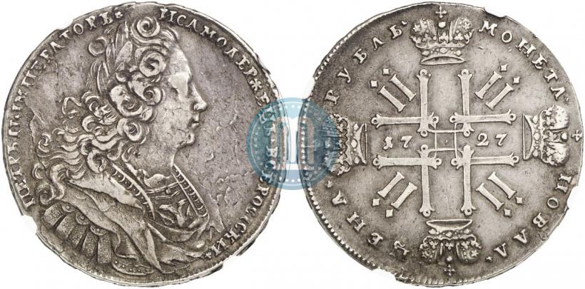 Picture 1 rouble 1727 year  "Moscow type"