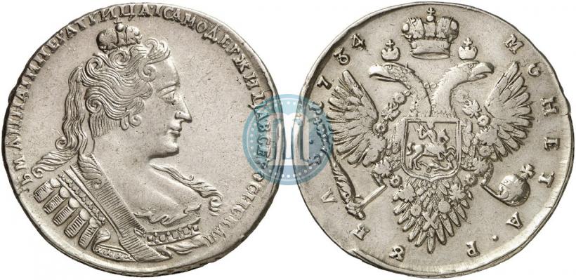 Picture 1 rouble 1734 year  "Type of 1732"