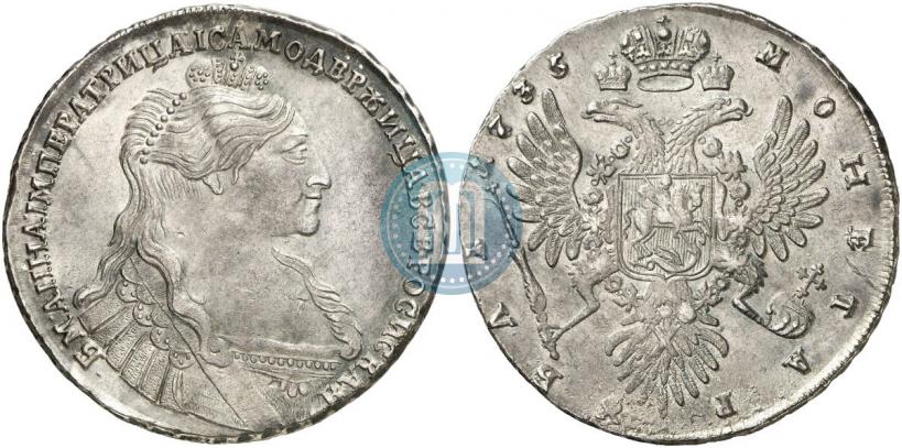 Picture 1 rouble 1735 year  