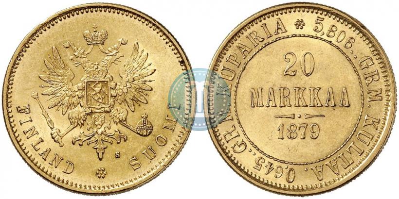 Picture 20 markkaa 1879 year S 