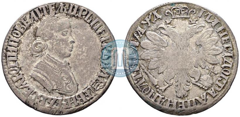 Фото Полтина 1704 года  "Портрет работы Ф. Алексеева"