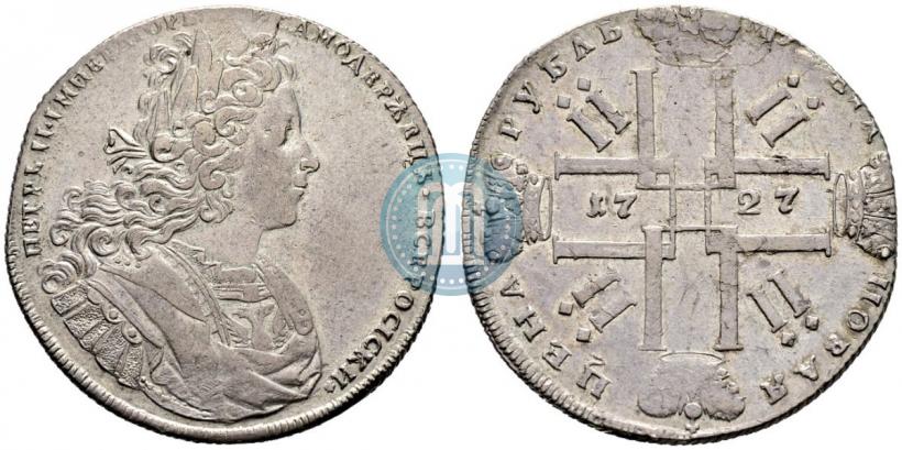 Picture 1 rouble 1727 year  "Petersburg type"