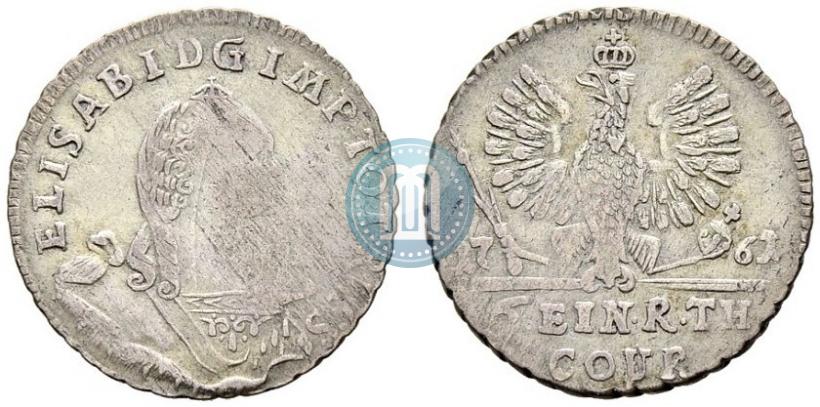 Picture 1/6 Thaler 1761 year  