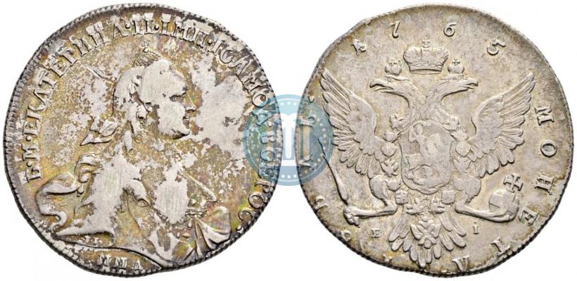 Picture 1 rouble 1765 year ММД-EI 
