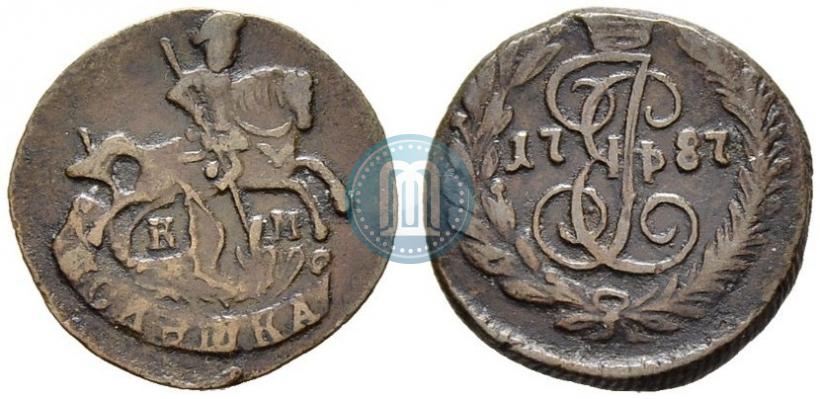 Фото Полушка 1787 года КМ 