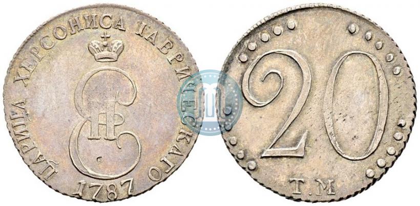 Picture 20 kopecks 1787 year ТМ 