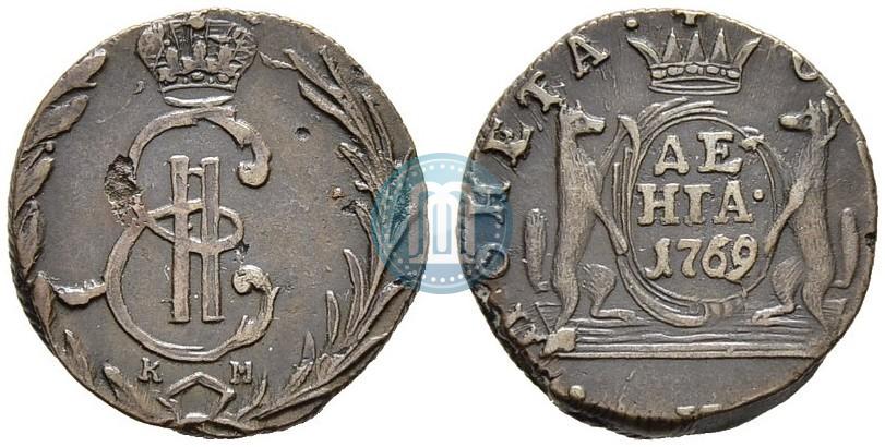 Фото Денга 1769 года КМ 
