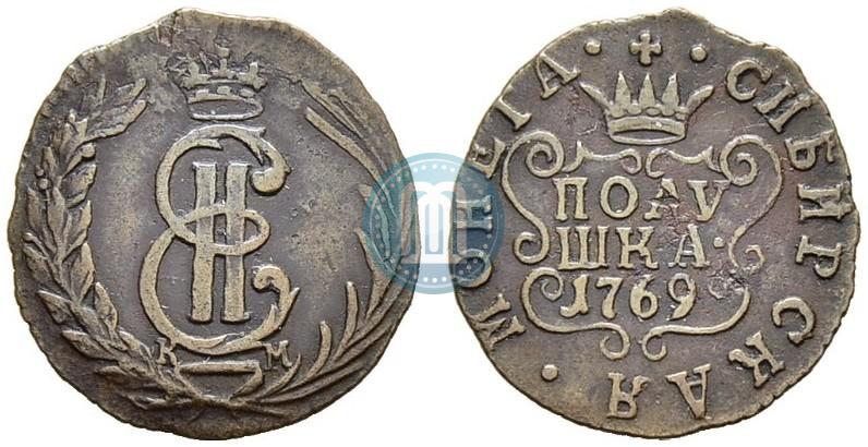 Фото Полушка 1769 года КМ 