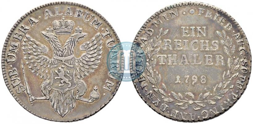 Фото Ein reichsthaler 1798 года  "Княжество Йевер"