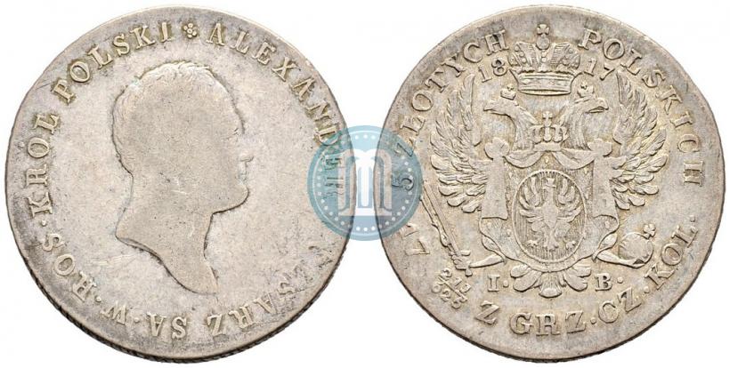 Picture 5 złotych 1817 year IB 