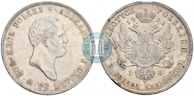 Picture 10 złotych 1822 year IB 