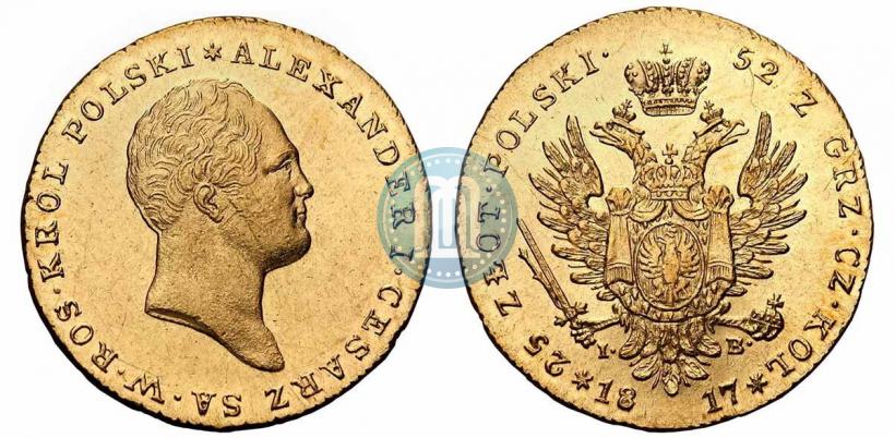 Picture 25 złotych 1817 year IB 