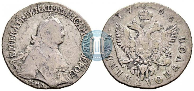 Фото Полуполтинник 1766 года ММД-EI 