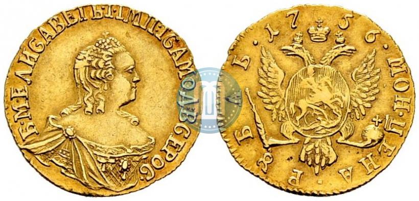 Фото 1 рубль 1756 года  