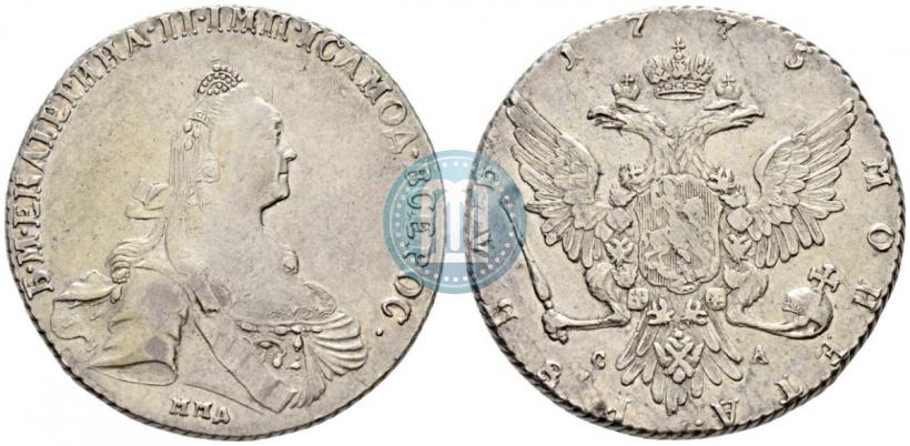 Фото 1 рубль 1775 года ММД-СА 