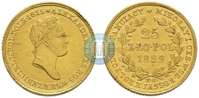 Picture 25 złotych 1829 year FH 