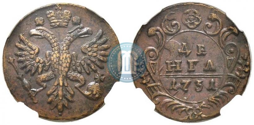 Фото Денга 1731 года  