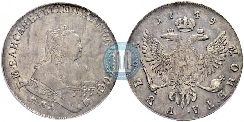 Picture 1 rouble 1749 year ММД 
