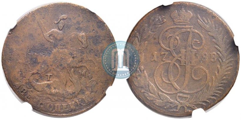 Фото 2 копейки 1788 года ТМ 