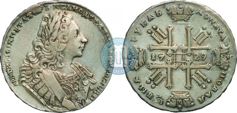 Фото 1 рубль 1729 года  "Тип 1729"