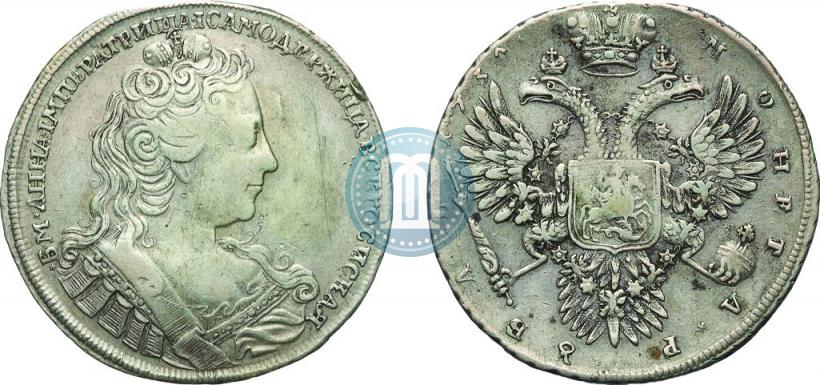 Фото 1 рубль 1730 года  