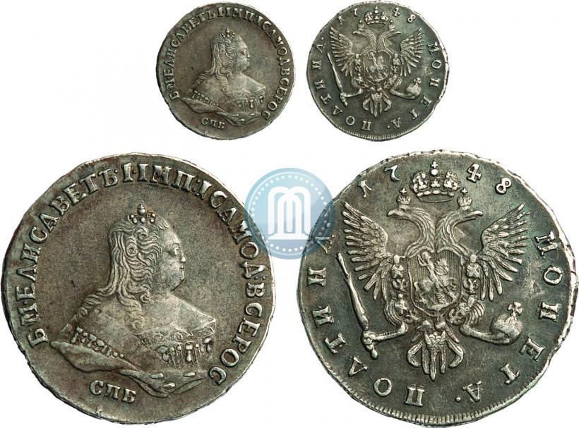 Picture Poltina 1748 year СПБ 