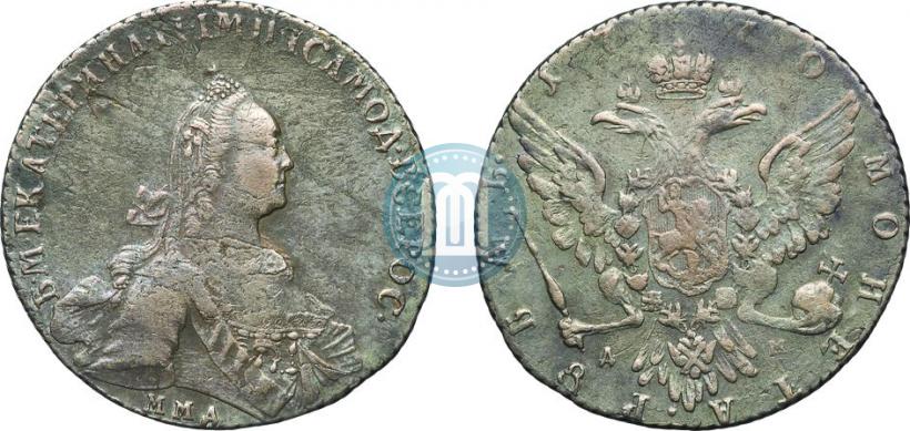 Фото 1 рубль 1770 года ММД-ДМ 