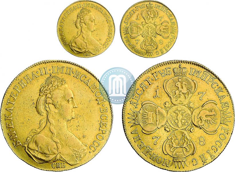 Фото 10 рублей 1778 года СПБ 