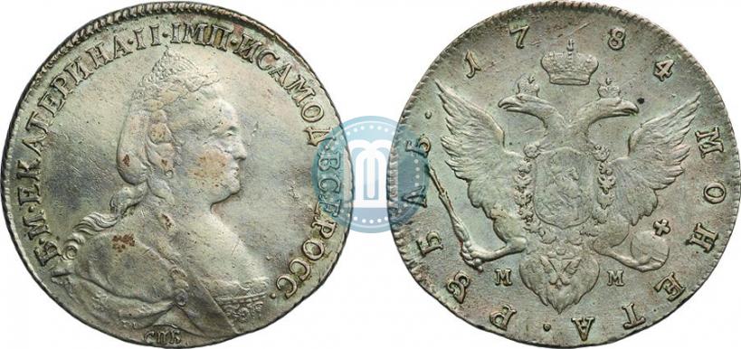 Picture 1 rouble 1784 year СПБ-ММ 