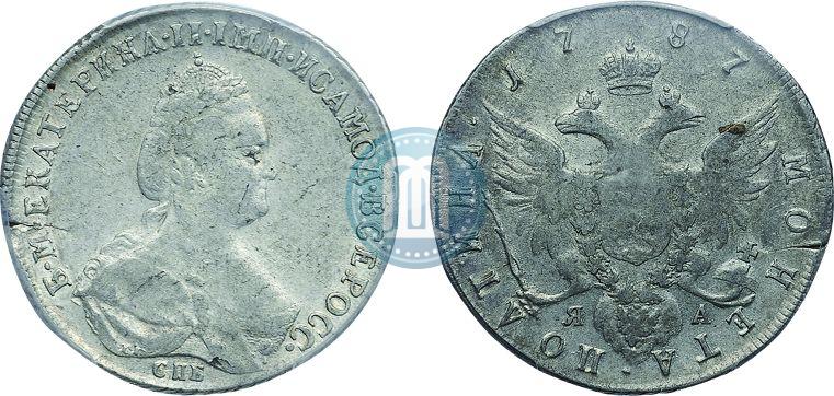 Фото Полтина 1787 года СПБ-ЯА 