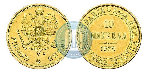 Picture 10 markkaa 1878 year S 