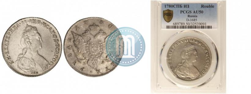 Picture 1 rouble 1780 year СПБ-ИЗ 