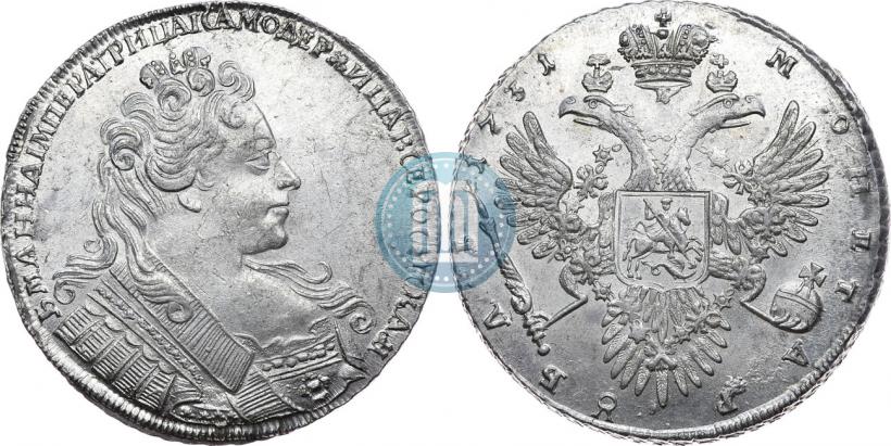 Picture 1 rouble 1731 year  
