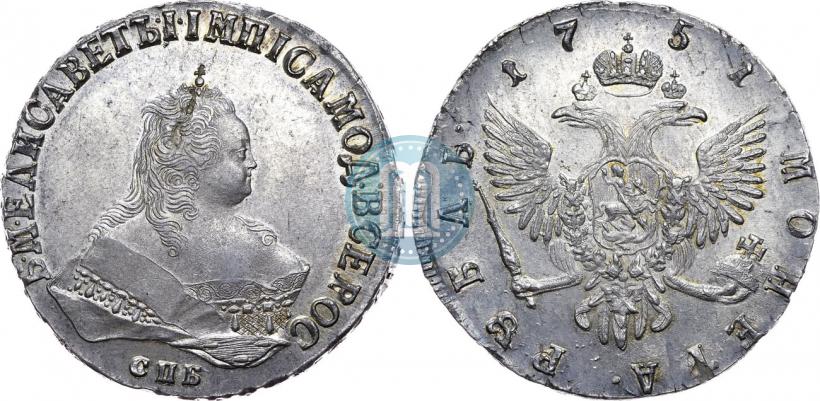 Picture 1 rouble 1751 year СПБ 