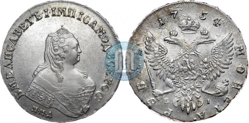 Picture 1 rouble 1754 year ММД-ЕI 