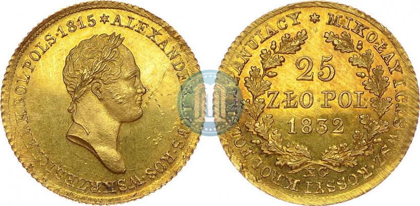 Picture 25 złotych 1832 year KG 